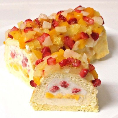 画像6: クリスマスケーキ 生乳アイスクリームロールフルーツアイスケーキ