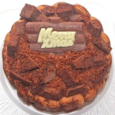 画像1: クリスマスケーキ チョコレートアイスケーキ７号