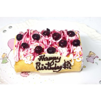画像6: 【店頭渡し】ブルーベリーロールデコレーションケーキ