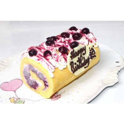 画像3: 【店頭渡し】ブルーベリーロールデコレーションケーキ