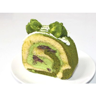 画像6: クリスマスケーキ まっ茶ロールデコレーションケーキ