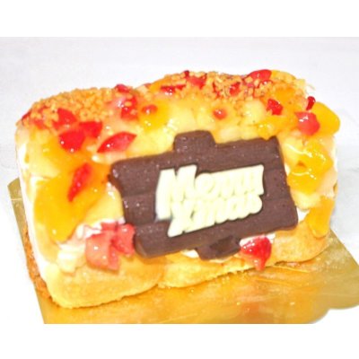 画像1: クリスマスケーキ 生乳アイスクリームロールフルーツアイスケーキ