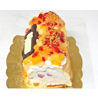 画像4: クリスマスケーキ 生乳アイスクリームロールフルーツアイスケーキ