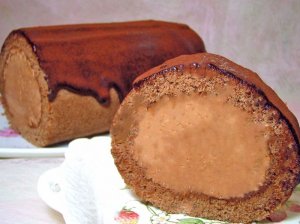 画像1: チョコレートロール （チョコレートのロールケーキ） (1)